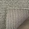 SAFAVIEH Area Rug 5×8 – Natura Collection – Ivory, Handmade Wool Blend, Textured Design, Ideal for Living Room, Bedroom, Dining Space (NAT620A)(Silver)