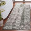 SAFAVIEH Area Rug 8×10 – Adirondack Collection – Large – Black & Silver, Moroccan Boho Design, Non-Shedding & Easy Cleaning, Ideal for Living Room, Bedroom, Office, Dining Space (ADR111C)(Dark Green/Ivory)
