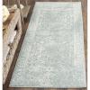 SAFAVIEH Area Rug 8×10 – Adirondack Collection – Large – Ivory & Silver, Distressed Vintage Floral Design, Non-Shedding & Easy to Clean, Ideal for Living Room, Bedroom, Dining Space (ADR109C)(Slate/Ivory)