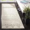 SAFAVIEH Area Rug 8×10 – Adirondack Collection – Large – Ivory & Silver, Rustic Boho Design, Non-Shedding & Easy Cleaning, Ideal for Living Room, Bedroom, Office, Dining Space (ADR107B)(Ivory/Silver)