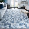 SAFAVIEH Area Rug 8×10 – Amelia Collection – Large – Blue & Grey, Modern Design, Non-Shedding & Easy Cleaning, Ideal for Living Room, Bedroom, Office, Dining Space (ALA786M)(Ivory/Blue)