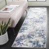SAFAVIEH Area Rug 8×10 – Amelia Collection – Large – Grey & Ivory, Modern Design, Non-Shedding & Easy Cleaning, Ideal for Living Room, Bedroom, Office, Dining Space (ALA705G)(Dark Blue/Grey)