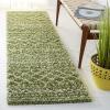 SAFAVIEH Area Rug 8×10 – Arizona Shag Collection – Large – Ivory & Beige, Moroccan Boho Design, Non-Shedding & Easy to Clean, Ideal for Living Room, Bedroom, Dining Space (ASG741A)(Green/Ivory)