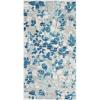 SAFAVIEH Area Rug 8×10 – Evoke Collection – Large – Grey & Gold, Floral Design, Non-Shedding & Easy Cleaning, Ideal for Living Room, Bedroom, Office, Dining Space (EVK236P)(Grey/Light Blue)