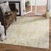 SAFAVIEH Area Rug 8×10 – Evoke Collection – Large – Ivory & Gold, Shabby Chic Oriental Design, Non-Shedding & Easy Cleaning, Ideal for Living Room, Bedroom, Office, Dining Space (EVK238S)(Ivory/Gold)