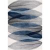 SAFAVIEH Area Rug 8×10 – Hollywood Collection – Large – Ivory & Blue, Mid-Century Modern Design, Non-Shedding & Easy Cleaning, Ideal for Living Room, Bedroom, Office, Dining Space (HLW703A)(Ivory/Blue)