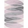 SAFAVIEH Area Rug 8×10 – Hollywood Collection – Large – Ivory & Blue, Mid-Century Modern Design, Non-Shedding & Easy Cleaning, Ideal for Living Room, Bedroom, Office, Dining Space (HLW703A)(Ivory/Purple)