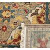 SAFAVIEH Area Rug 8×10 – Kashan Collection – Large – Ivory & Taupe, Traditional Oriental Design, Non-Shedding & Easy Cleaning, Ideal for Living Room, Bedroom, Office, Dining Space (KSN307A)(Taupe/Blue)