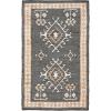 SAFAVIEH Area Rug 8×10 – Kilim Collection – Large – Grey & Black, Handmade Flat Weave Jute, Ideal for Living Room, Bedroom, Office, Dining Space (KLM762F)(Black/Ivory)