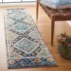 SAFAVIEH Area Rug 8×10 – Madison Collection – Large – Black & Yellow, Boho Diamond Distressed Design, Non-Shedding & Easy Cleaning, Ideal for Living Room, Bedroom, Office, Dining Space (MAD418Z)(Navy/Beige)