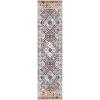 SAFAVIEH Area Rug 8×10 – Madison Collection – Large – Black & Yellow, Boho Diamond Distressed Design, Non-Shedding & Easy Cleaning, Ideal for Living Room, Bedroom, Office, Dining Space (MAD418Z)(Orange/Beige)