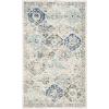 SAFAVIEH Area Rug 8×10 – Madison Collection – Large – Cream & Multi, Boho Chic Distressed Design, Non-Shedding & Easy Cleaning, Ideal for Living Room, Bedroom, Office, Dining Space (MAD611B)(Ivory/Aqua)