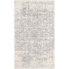 SAFAVIEH Area Rug 8×10 – Madison Collection – Large – Cream & Navy, Snowflake Medallion Distressed Design, Non-Shedding & Easy Cleaning, Ideal for Living Room, Bedroom, Office, Dining Space (MAD603D)(Silver/Ivory)