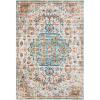 SAFAVIEH Area Rug 8×10 – Madison Collection – Large – Ivory & Orange, Boho Chic Medallion Distressed Design, Non-Shedding & Easy Cleaning, Ideal for Living Room, Bedroom, Dining Space (MAD447A)(Grey/Light Blue)