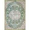 SAFAVIEH Area Rug 8×10 – Madison Collection – Large – Ivory & Orange, Boho Chic Medallion Distressed Design, Non-Shedding & Easy Cleaning, Ideal for Living Room, Bedroom, Dining Space (MAD447A)(Green/Turquoise)
