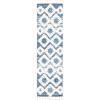 SAFAVIEH Area Rug 8×10 – Moroccan Tassel Shag Collection – Large – Grey & Ivory, Boho Design, Non-Shedding & Easy Cleaning, Plush Pile, Ideal for Living Room, Bedroom, Dining Space (MTS664G)(Blue/Ivory)