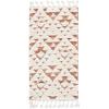 SAFAVIEH Area Rug 8×10 – Moroccan Tassel Shag Collection – Large – Ivory & Brown, Non-Shedding & Easy to Clean, Plush High-Low Texture, Ideal for Living Room, Bedroom, Dining Space (MTS688A)(Ivory/Brick Rust)