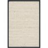 SAFAVIEH Area Rug 8×10 – Natural Fiber Collection – Large – Marble & Beige, Sisal, Woven Design with Border (NF143C)(Marble/Black)