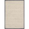 SAFAVIEH Area Rug 8×10 – Natural Fiber Collection – Large – Marble & Beige, Sisal, Woven Design with Border (NF143C)(Marble/Dark Grey)
