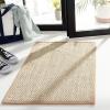 SAFAVIEH Area Rug 8×10 – Natural Fiber Collection – Large – Marble & Beige, Sisal, Woven Design with Border (NF143C)(Marble/Linen)