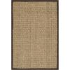 SAFAVIEH Area Rug 8×10 – Natural Fiber Collection – Large – Natural & Beige, Seagrass, Basketweave Pattern (NF114A)(Natural/Dark Brown)