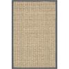 SAFAVIEH Area Rug 8×10 – Natural Fiber Collection – Large – Natural & Beige, Seagrass, Basketweave Pattern (NF114A)(Natural/Dark Grey)