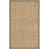SAFAVIEH Area Rug 8×10 – Natural Fiber Collection – Large – Natural & Beige, Seagrass, Basketweave Pattern (NF114A)(Natural/Grey)