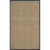 SAFAVIEH Area Rug 8×10 – Natural Fiber Collection – Large – Natural & Beige, Seagrass, Basketweave Pattern (NF114A)(Natural/Navy Blue)