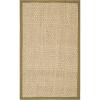 SAFAVIEH Area Rug 8×10 – Natural Fiber Collection – Large – Natural & Beige, Seagrass, Basketweave Pattern (NF114A)(Natural/Olive)