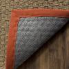 SAFAVIEH Area Rug 8×10 – Natural Fiber Collection – Large – Natural & Beige, Seagrass, Basketweave Pattern (NF114A)(Natural/Rust)