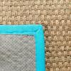 SAFAVIEH Area Rug 8×10 – Natural Fiber Collection – Large – Natural & Beige, Seagrass, Basketweave Pattern (NF114A)(Natural/Turquoise)