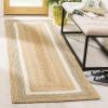 SAFAVIEH Area Rug 8×10 – Natural Fiber Collection – Large – Natural & Grey & Ivory, Handmade Braided Jute, Farmhouse Boho Rustic Style, Ideal for Living Room, Bedroom, Dining Space (NF883B)(Natural/Ivory)