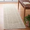 SAFAVIEH Area Rug 8×10 – Tulum Collection – Large – Ivory & Grey, Moroccan Boho Distressed Design, Non-Shedding & Easy to Clean, Ideal for Living Room, Bedroom, Dining Space (TUL264A)(Ivory/Sage)
