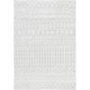 SAFAVIEH Area Rug 8×10 – Tulum Collection – Large – Navy & Ivory, Moroccan Boho Distressed Design, Non-Shedding & Easy to Clean, Ideal for Living Room, Bedroom, Dining Space (TUL270N)(Light Grey/Ivory)