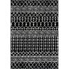 SAFAVIEH Area Rug 8×10 – Tulum Collection – Large – Navy & Ivory, Moroccan Boho Distressed Design, Non-Shedding & Easy to Clean, Ideal for Living Room, Bedroom, Dining Space (TUL270N)(Black/Ivory)