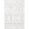SAFAVIEH Area Rug 8×10 – Tulum Collection – Large – Navy & Ivory, Moroccan Boho Distressed Design, Non-Shedding & Easy to Clean, Ideal for Living Room, Bedroom, Dining Space (TUL270N)(Ivory/Light Grey)