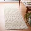 SAFAVIEH Area Rug 8×10 – Tulum Collection – Large – Navy & Ivory, Moroccan Boho Distressed Design, Non-Shedding & Easy to Clean, Ideal for Living Room, Bedroom, Dining Space (TUL270N)(Ivory/Sage)