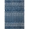 SAFAVIEH Area Rug 8×10 – Tulum Collection – Large – Navy & Ivory, Moroccan Boho Distressed Design, Non-Shedding & Easy to Clean, Ideal for Living Room, Bedroom, Dining Space (TUL270N)(Navy/Ivory)