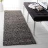 SAFAVIEH Athens Shag Collection Area Rug – 5’1″ x 7’6″, Dark Grey, Non-Shedding & Easy to Clean, Ideal for Living Room, Bedroom, Dining Space (SGA119C)(Dark Grey)