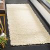 SAFAVIEH Athens Shag Collection Area Rug – 5’1″ x 7’6″, Dark Grey, Non-Shedding & Easy to Clean, Ideal for Living Room, Bedroom, Dining Space (SGA119C)(Ivory)