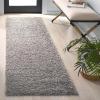 SAFAVIEH Athens Shag Collection Area Rug – 5’1″ x 7’6″, Dark Grey, Non-Shedding & Easy to Clean, Ideal for Living Room, Bedroom, Dining Space (SGA119C)(Light Grey)