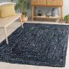 SAFAVIEH Braided Collection Accent Rug – 3′ x 5′, Red & Multi, Handmade Woven Cotton, Boho Reversible Style, Ideal for Living Room, Bedroom (BRD210A)(Black/Blue)