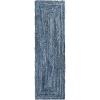 SAFAVIEH Braided Collection Accent Rug – 3′ x 5′, Red & Multi, Handmade Woven Cotton, Boho Reversible Style, Ideal for Living Room, Bedroom (BRD210A)(Denim/Blue)