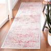 SAFAVIEH Brentwood Collection Area Rug – 8′ x 10′, Navy & Light Grey, Medallion Distressed Design, Non-Shedding & Easy Care, Ideal for High Traffic Areas in Living Room, Bedroom (BNT832M)(Ivory/Red)