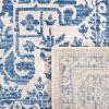 SAFAVIEH Brentwood Collection Area Rug – 8′ x 10′, Navy & Light Grey, Medallion Distressed Design, Non-Shedding & Easy Care, Ideal for High Traffic Areas in Living Room, Bedroom (BNT832M)(Navy/Light Grey)