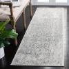 SAFAVIEH Evoke Collection Area Rug – 5’1″ x 7’6″, Blue & Ivory, Distressed Design, Non-Shedding & Easy to Clean, Ideal for Living Room, Bedroom, Dining Space (EVK256C)(Ivory/Grey)