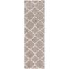 SAFAVIEH Hudson Shag Collection Area Rug – 5’3″ x 7’6″, Grey & Ivory, Moroccan Trellis Design, Non-Shedding & Easy Care, 2-inch Thick Ideal for High Traffic Areas in Living Room, Bedroom (SGH282B)(Beige/Ivory)