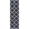 SAFAVIEH Hudson Shag Collection Area Rug – 5’3″ x 7’6″, Grey & Ivory, Moroccan Trellis Design, Non-Shedding & Easy Care, 2-inch Thick Ideal for High Traffic Areas in Living Room, Bedroom (SGH282B)(Dark Grey/Ivory)