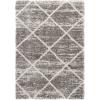 SAFAVIEH Hudson Shag Collection Area Rug – 5’3″ x 7’6″, Ivory & Grey, Modern Trellis Design, Non-Shedding & Easy Care, 2-inch Thick Ideal for High Traffic Areas in Living Room, Bedroom (SGH281A)(Distressed Grey/Ivory)