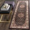 SAFAVIEH Lyndhurst Collection Area Rug – 8′ x 11′, Black & Ivory, Traditional Oriental Design, Non-Shedding & Easy Care, Ideal for High Traffic Areas in Living Room, Bedroom (LNH329A)(Black/Ivory)